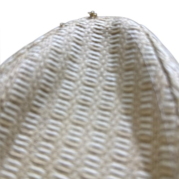 Milani 100% Straw Fedora Natural Hat Small Medium - Picture 5 of 14